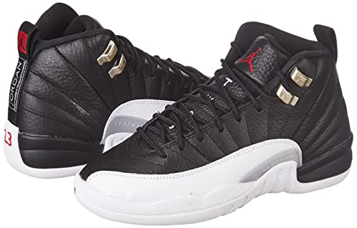 Jordan Boy's Air 12 Retro (Big Kid) Black/Varsity Red/White 4 Big Kid M2