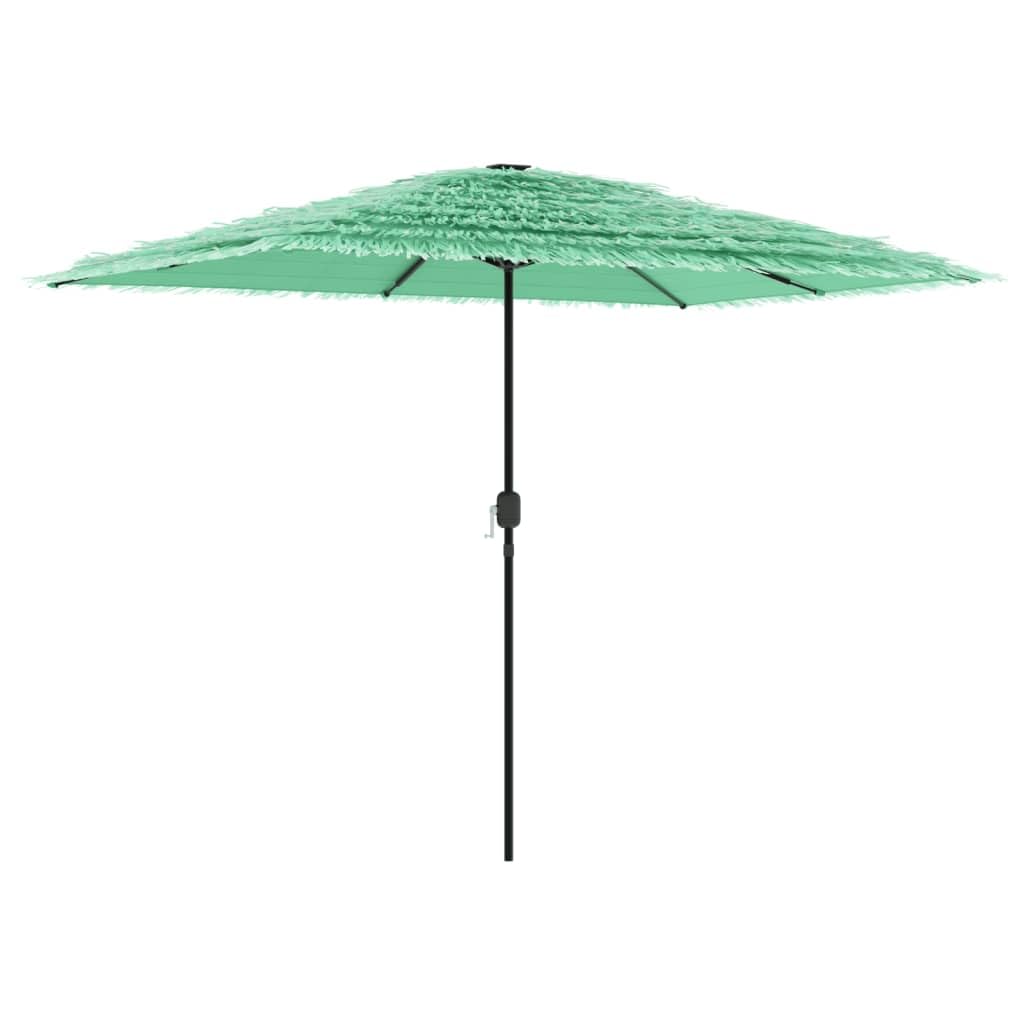 Homgoday Sombrilla de jardín con Poste de Acero Verde 300x200x250 cm Sombrilla Terraza Exterior, Sombrilla Jardín Grande Orientable Jardín Parasol Balcón