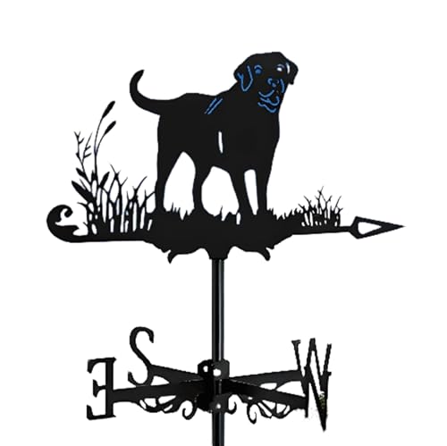 Banderuola a forma di cavallo - Banderuola con decorazione ornamentale sul tetto inclusa, alluminio fuso a mano(S11)