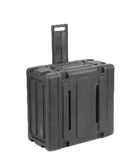 SKB Shock Mount Rack for Mac Tower Computer, with Wheels, Handle, TSA Trigger Latches