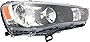 Evan-Fischer Headlight Assembly Compatible with 2010-2013 Mitsubishi Outlander Halogen CAPA Passenger Side
