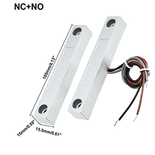 Reed Switch Mc-58 Nc/No Surface Mount Wired Door And Window Alarm, Ferromagnetic Door Switch, Contact Sensor For Home Security And Garage Door Burglar Alarm Reed Switch, Set Of 1 #TOP1