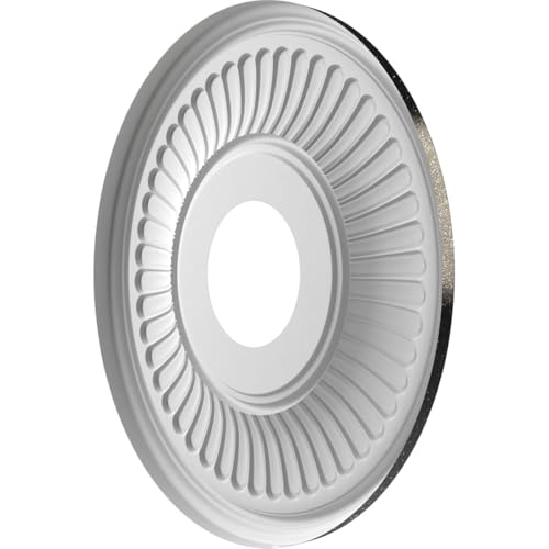 Image of Ekena Millwork 13 inchOD x 3 1 /2 inchID x 3 /4 inchP Berkshire Thermoformed PVC Ceiling Medallion (Fits Canopies up to 5 3 /4 inch), Textured Metallic Galaxy