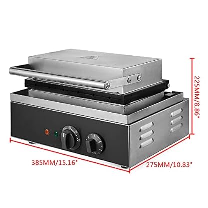 OUKANING 1500W Waffeleisen für Stielwaffeln – 6-Kanal Design Waffeln am Stiel Waffeleisen Zeit- und Temperaturregelung für Haushalt und Gastronomie – Bild 7