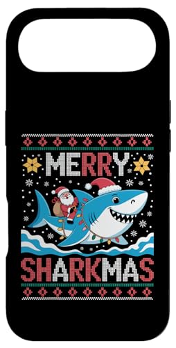 Merry Sharkmas AO[Z[^[ T^ CfBO V[N Cgt X}zP[X iPhone Air p
