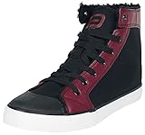 RED by EMP Unisex schwarz-rote gefütterte Sneaker EU41