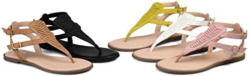 Journee Collection Womens Harmony Sandal Black, 7.5 Womens US | Image 4