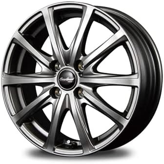 Amazon | 【ホイールのみ 4本セット】14インチ EuroSpeed V25 5.5J+45 4-100 ユーロスピード メタリックグレー MG 4穴車用 | タイヤ・ホイールセット | 車&バイク | 【タイヤホイール4本セット】EuroSpeed V25 メタリックグレー + TOYO GIZ2 スタッドレスタイヤ【14インチ】 | ノーブランド品