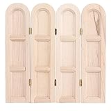 【AUSGEWÖHNTE PRODUKTIONSTECHNOLOGIE】- Dank ausgefeilter Produktionstechnologie und hervorragender Handwerkskunst ist dieser Holzschirm nicht leicht zu beschädigen und nicht leicht zu tragen.