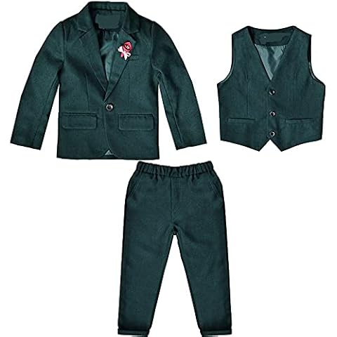 DAZISEN Trajes para Niños - Conjunto de 3 Piezas Cover
