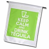3dRose fl_193604_1 Keep Calm and Drink Tequila Garden Flag, 12 by 18-Inch