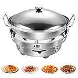 Ollas de Camping,con Olla Y Utensilios De Acero Inoxidable - Cocina de Camping a Espíritu Líquido - para Interior Exterior Cocina Senderismo Mochilero BBQ Supervivencia Picnic