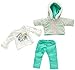 Aeromdale Vêtements de poupée pour poupée américaine de 46 cm - Veste en duvet - Pantalon - Accessoire de tenue - #C