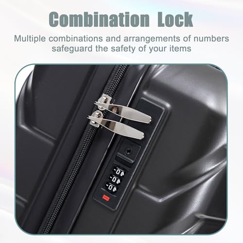 Image of 20+14 Inch Hardshell Luggages, Lightweight ABS Suitcase with Spinner Wheels
