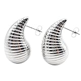 TARENMAEIT New 2026 2Pcs Stainless Water Drop Moon Men Women Ear Stud Earrings Tragus Taper Stretcher Expanders Piercing Jewelry Fashion Trendy Accessories Creative Gift