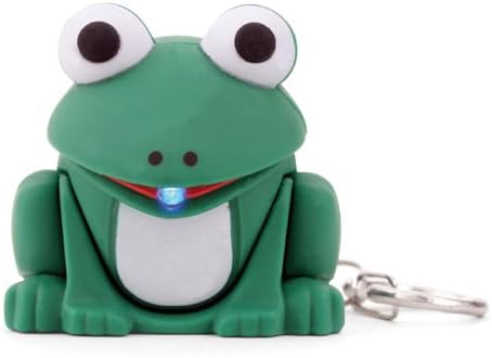Kikkerland KRL12TC Frog LED Keychain with Sound