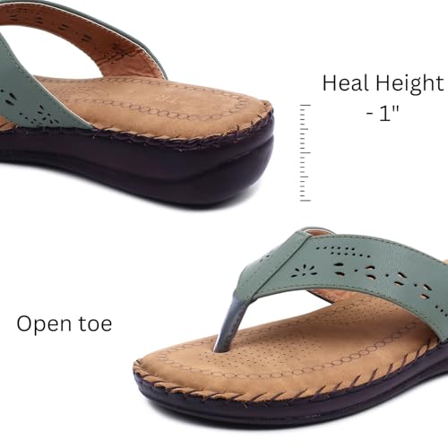 Image of TRASE Slippers for Women Stylish Flat | Comfortable Orthopedic Soft Chappals | Lightweight Ortho Footwear for Ladies