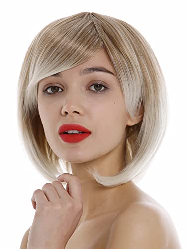 WIG ME UP - 1215-1001 Lady Wig short frayed Bob style parting medium blond with platinum highlights tips, blond mix (27T613) - Image 4