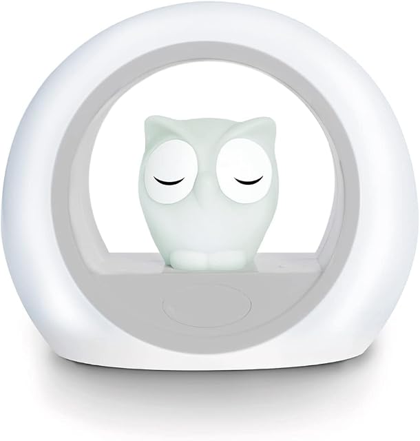 ZAZU Lou The Owl Nightlight - Scare The Dark Away with Lou | Auto Off and Cry Sensor | Two Adjustable Brightness | Cry Activated Nightlight | Baby & Toddler Sleep Aid Gift