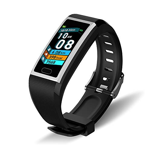 Walkercam, Pedometer Activity Fitness Tracker with Sleep Monitor, Black-S