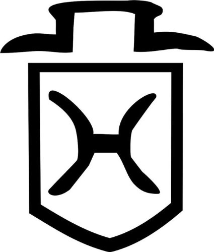 blattwerk-design Brandzeichen der Pferderassen Schleswig Holstein Warmblut M070 Schwarz