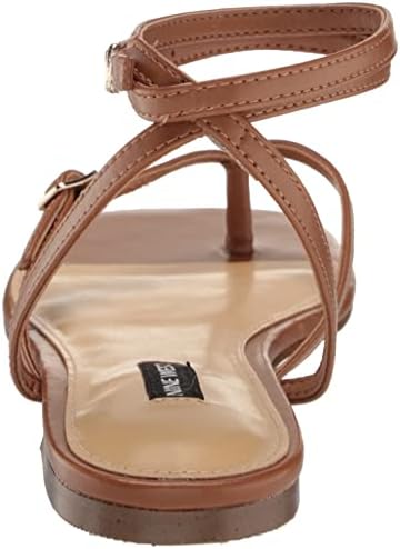 Nine West Women's Nelson Flat Sandal, New Luggage 120, 9 | Image 2