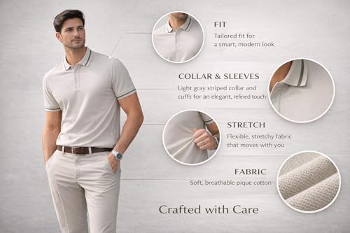 Image of TAGAS Mens Polo T-Shirt || Men's Color Block Polo Tshirt | Short Sleeve Casual Pullover with Collar |Casual Wear for Men | Mens Regular FIT T-Shirts