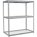 Global Industrial Wide Span Rack With 3 Shelves Wire Deck, 1200 Lb Capacity Per Level, 48