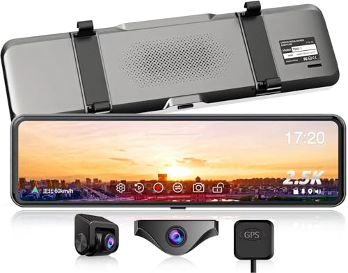 JADO ドライブレコーダー ミラー型 分離【最新 拡大ズーム機能 EU新基準統一法案の 高耐久 TypeC バックカメラ 2.5K 再進化】前後カメラ 分離式 人気で強くお勧め ドラレコ GPS WDR HDR 超鮮明夜間暗視 デジタルインナーミラー 再生 防水 LED信号 地デジ対策 24時間駐車監視 タイムラプス 11インチ タッチ式 日本語説明書无メモリーカード T860-1