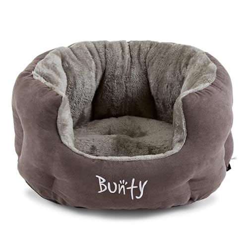 Bunty Polar Dog Bed & Cat Bed, Small | Cosy Fluffy Fleece Ca