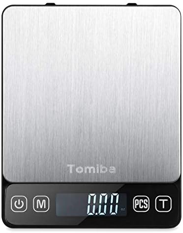 Digital Touch Pocket Scale 0.01oz - Tomiba 3000g Small Portable Electronic Precision Scale (0.1g) Resolution 2 AAA Batteries Included