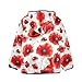 CHIFIGNO Cute Fleece Jacket for Boys Red Poppy Flowers Ladybirds Winter Jacket Boys' Fashion Hoodies Sweatshirts with Pockets for Toddler and Kids, 4T