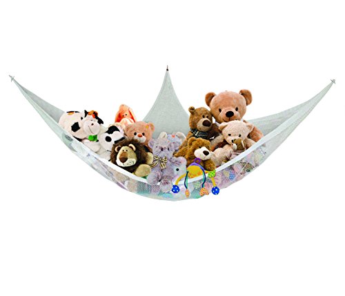 Image of Dreambaby Jumbo Toy Storage Corner Hammock Net Organizer - 6 ft Long - Holds up to 30lbs Maximum Weight - Model L693
