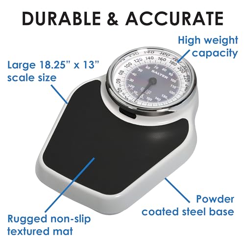 image for Salter Pro-Helix Professional Oversized Bathroom Scale with Black Viny