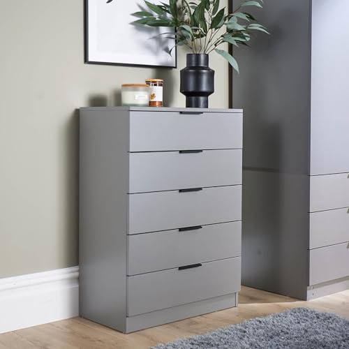 Home Source Phoenix cómoda de madera de ingeniería gris de alta densidad 3