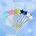 Monyus 100 Pcs Little Star Cupcake Toppers, Appetizer Decorations for Baking Dessert, Birthday Party, Christmas, Festival, Baby Shower, Bridal Shower, Wedding, Cocktail Forks Party