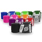 Sanabul Elastic 120 inch Boxing Hand Wraps Kickboxing Handwraps for Boxing Gloves for Men, Women, and Kids Muay Thai MMA Hand Wraps - Black, 120 inches