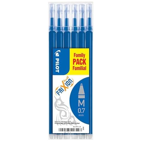 Pilot Frixion 0.7mm Blue Rollerball Refills Cover