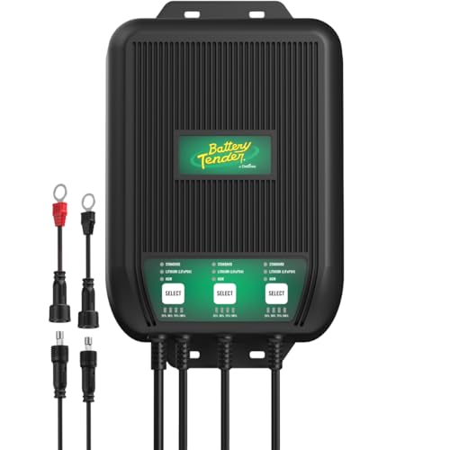 Battery Tender WaveCharge Pro 3 Bank Multibank Charger - 30 AMP (10 AMPs Per Bank) - 12V - Smart Multi Battery Weatherproof Charger and Maintainer - 022-1008-DL-WH