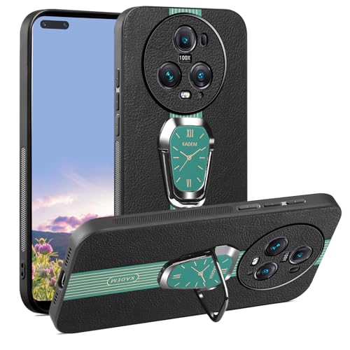 Étui en cuir Honor Magic 5 Pro : la protection luxe avec anneau magnétique