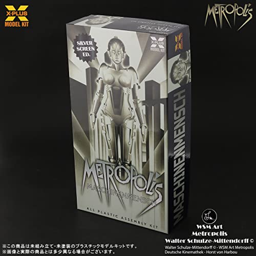 X-Plus Metropolis Maschinenmensch Silver Screen 1/8 miniatura 7
