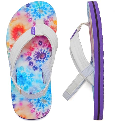 WateLves Girls & Boys Kids Flip Flop summer Slide Sandals Slip on Suitable for Bath Shower Beach pool (Little Kid/Big Kid)