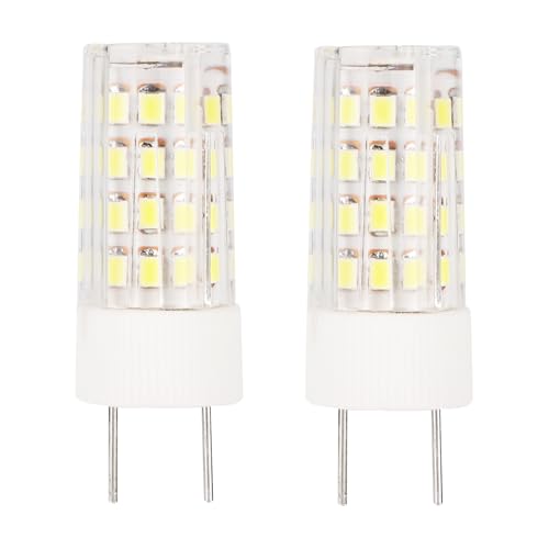 BTFO 2 Pack G8 LED Bulbs 5W AC 110V 50W Halogen Replacement G8 Bi-Pin Base 6500K Daylight White for Under-Cabinet Lights & Under-Counter Kitchen Lighting