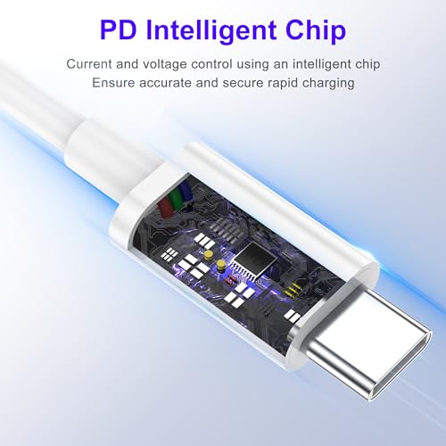 Cavo da USB C a USB C 2Pz 1.8 metri USB C Tipo C Cavo PD 60W USB C Tipo-C Carica veloce per iPhone 16 15 Pro Max Plus/Samsung Galaxy/iPad Pro/Macbook/Google Pixel
