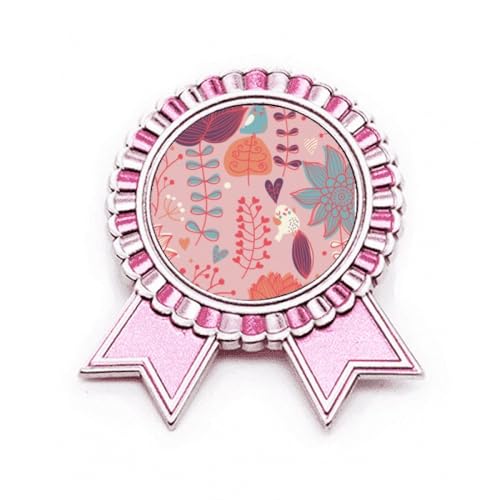 Broche fleur rouge en métal pour accessoiriser un blazer de bureau