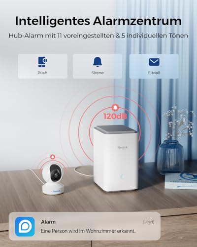Reolink Home Hub Pro mit 2TB HDD für Überwachungskamera, 8K 16MP Live-Ansicht & Wiedergabe, 2,4/5GHz Wi-Fi 6, Kabelloser Erweiterbarer Lokaler Speicher mit Verschlüsselung, Keine monatliche Gebühr
