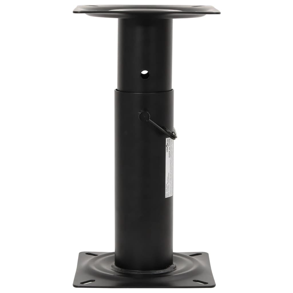 Juego de 2 asientos para barco con pedestal, altura regulable y giratorio 360°, asiento de control plegable para barco de pesca, blanco y azul, marco de aluminio robusto