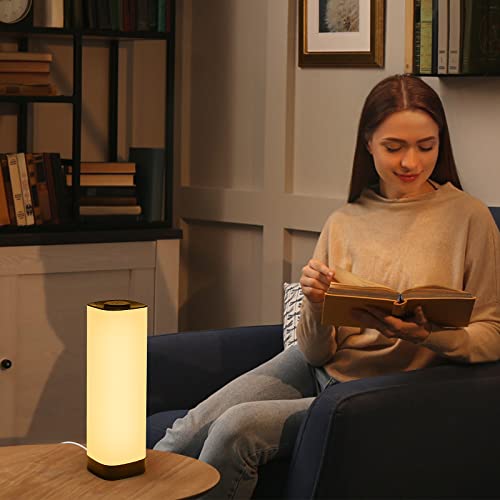 Semlos Led Table Lamp For Bedrooms, Reading Night Light With 3 Colors And 10 Dimmable Brightness, Bedside Lamp Touch With Remote Control, Desk Lamp For Nightstand, Beds And Office #TOP5