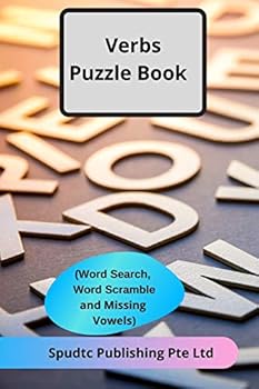 Paperback Verbs Puzzle Book (Word Search, Word Scramble and Missing Vowels) Book