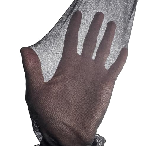 Women's Plus Size Nylon Thigh High Sheer Stockings Sexy Lace Top Silicone Stay Up Pantyhose3